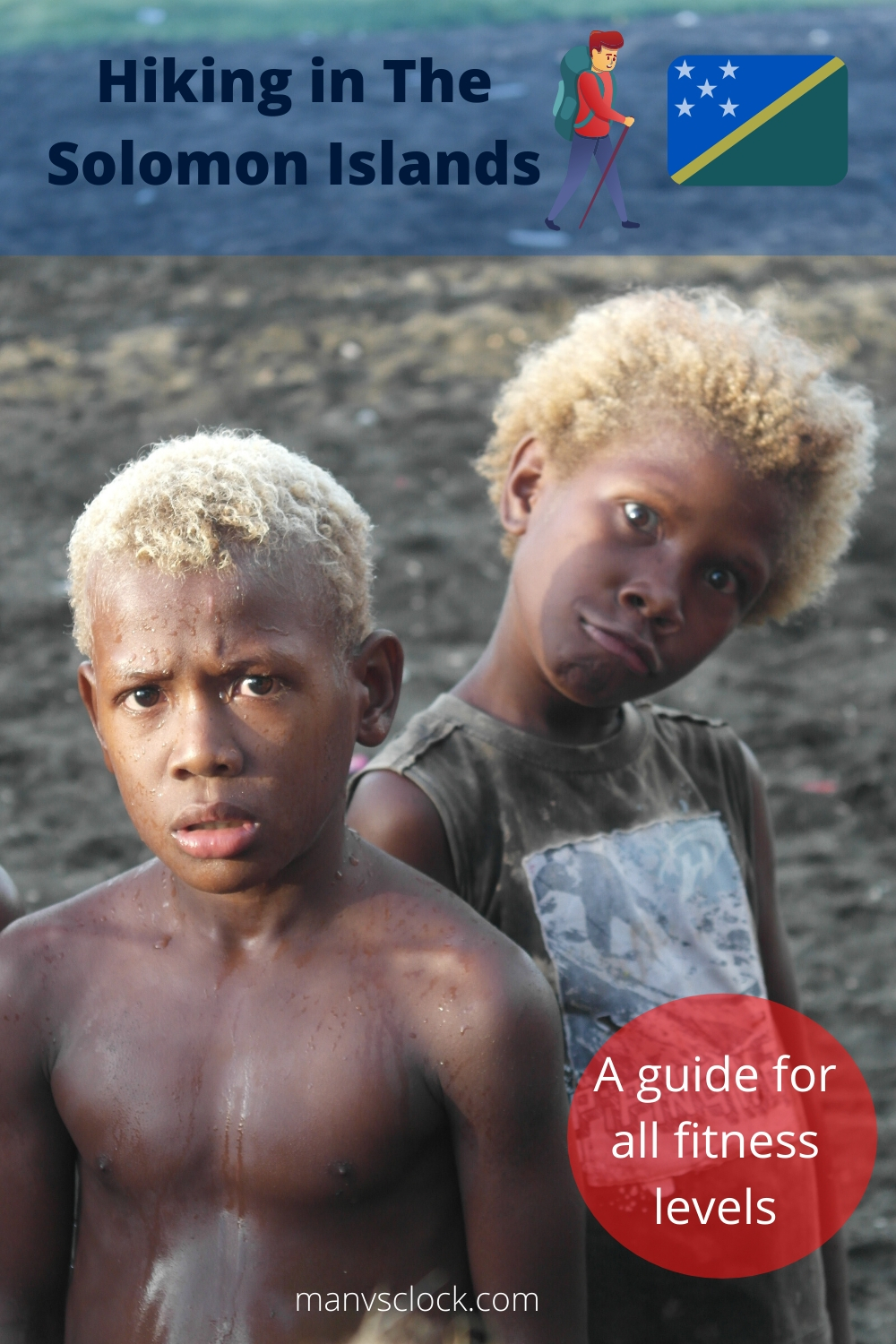 Hiking in The Solomon Islands (Guide For All Fitness Levels) | Solomon Islands Hiking Guide Blonde-haired Solomon Islanders.