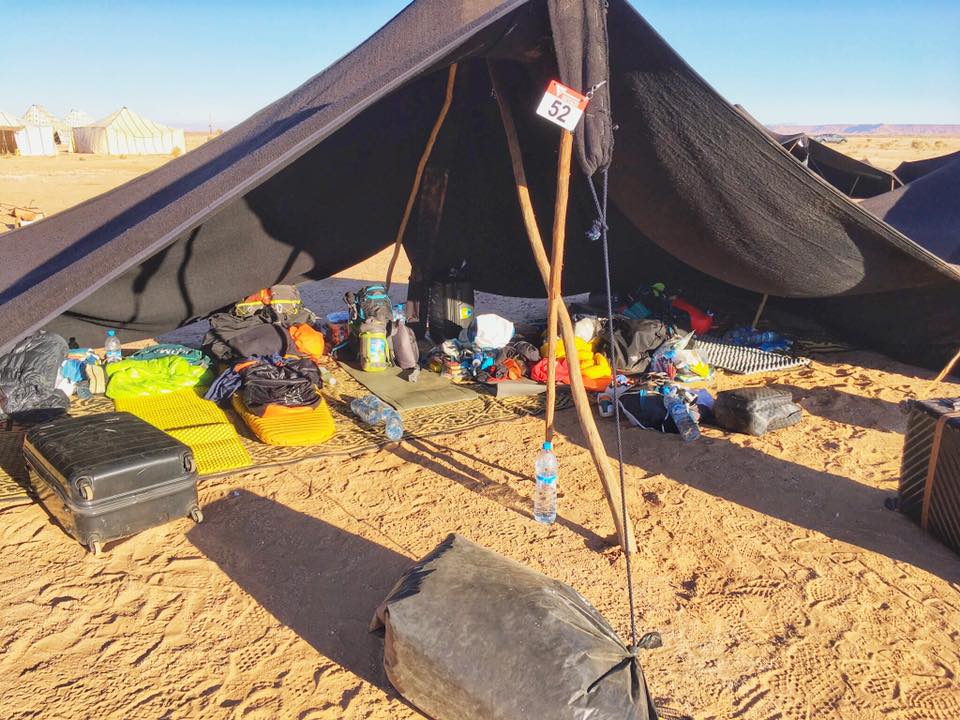 Marathon Des Sables Review: 6 Marathon/6 Days in The Sahara! | admin day of marathon des sables Setting up at Marathon des Sables