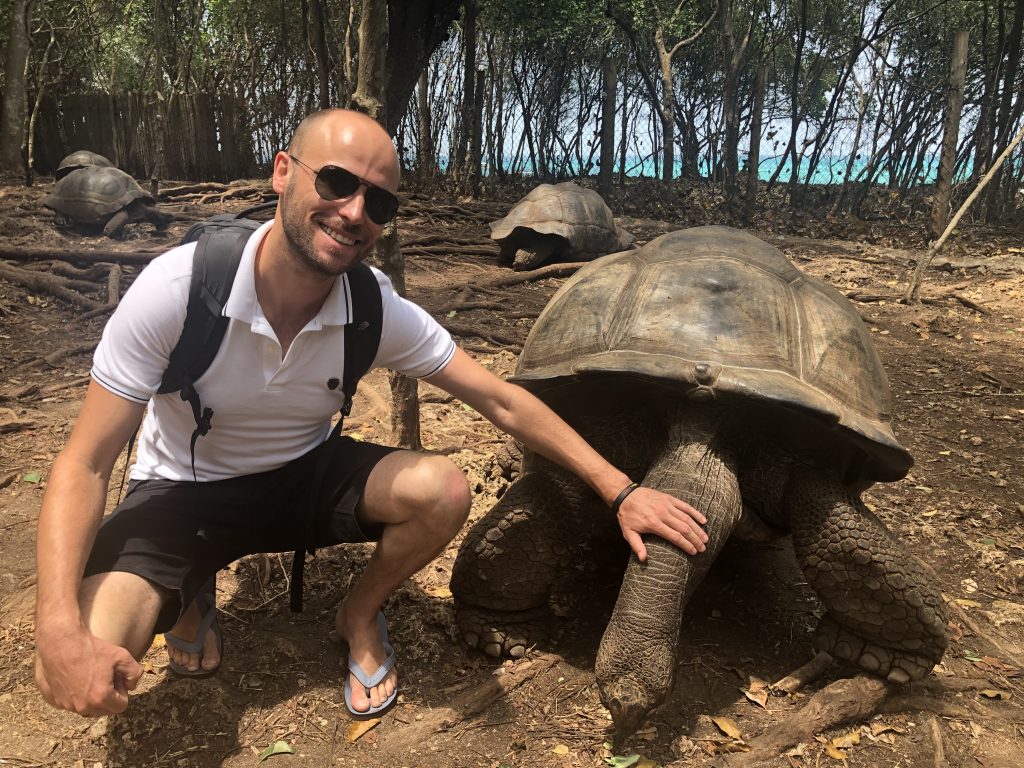 My 2019 in review: Visiting my 100th country, buying a mortgage-free apartment, 6 marathons in 6 days... | giant tortoise Zanzibar 1 giant tortoise Zanzibar 1