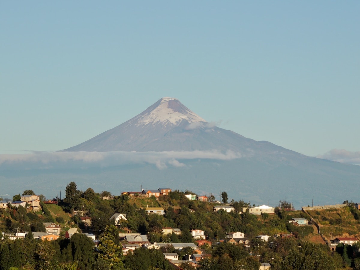 3 Weeks Patagonia Itinerary For Argentina & Chile | Puerto Octay view View of a volcano from Puerto Octay