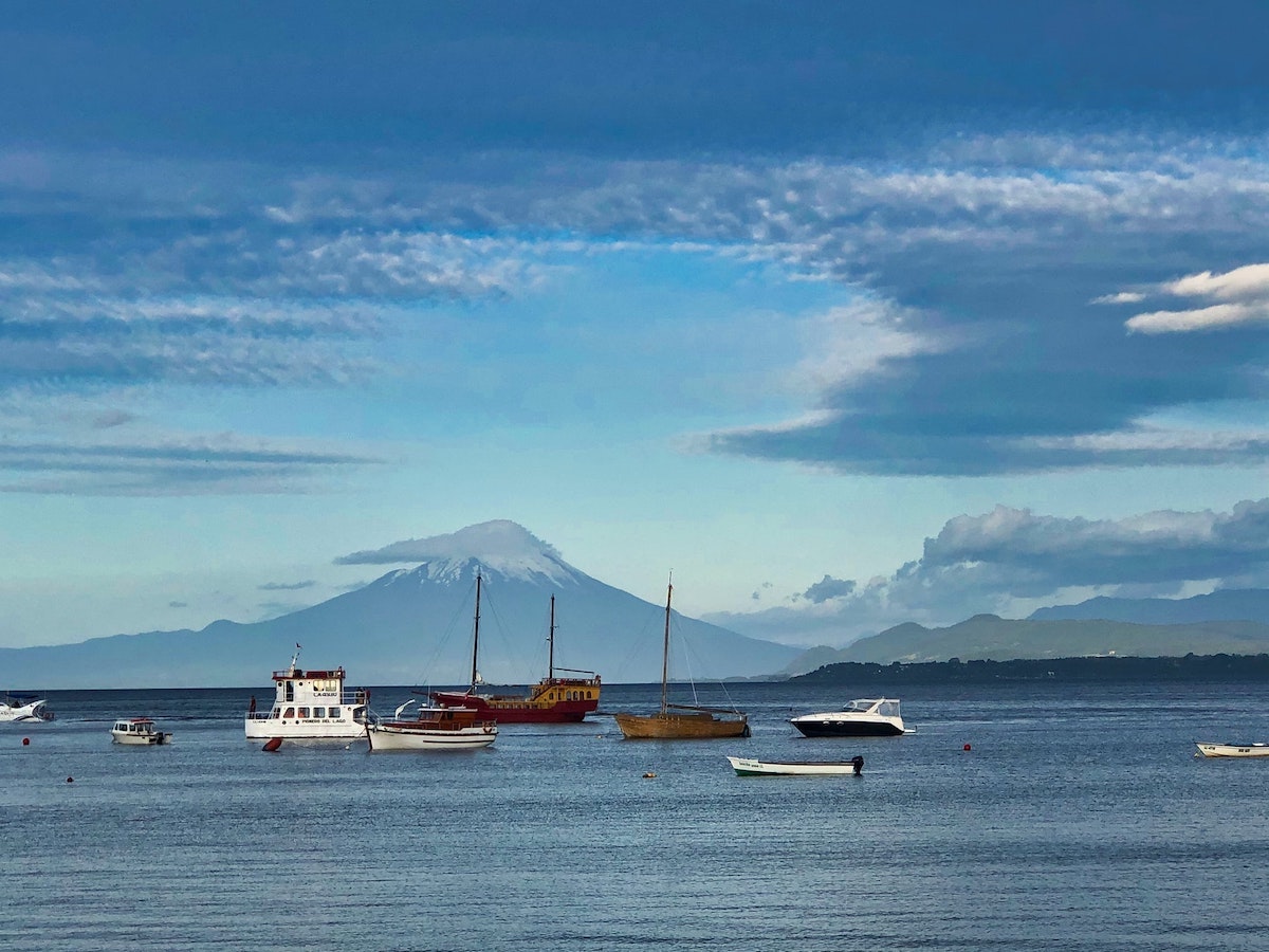 3 Weeks Patagonia Itinerary For Argentina & Chile | Puerto Varas View of Osorno Volcano from Llanquihue Lake in Puerto Varas, Chilean Patagonia