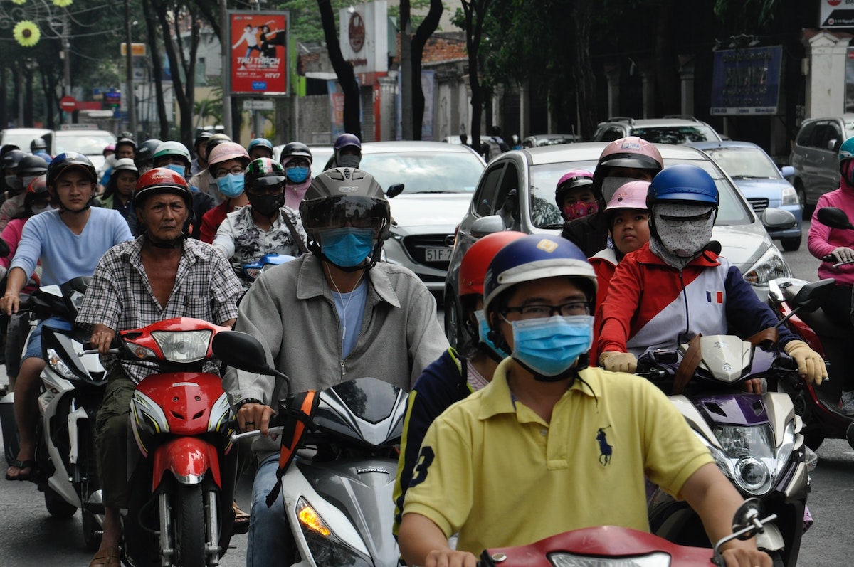 Driving A Motorbike in Vietnam: Tips & Detailed 2024 Guide | motorcycles in Vietnam Heavy traffic with motorcycles in Vietnam