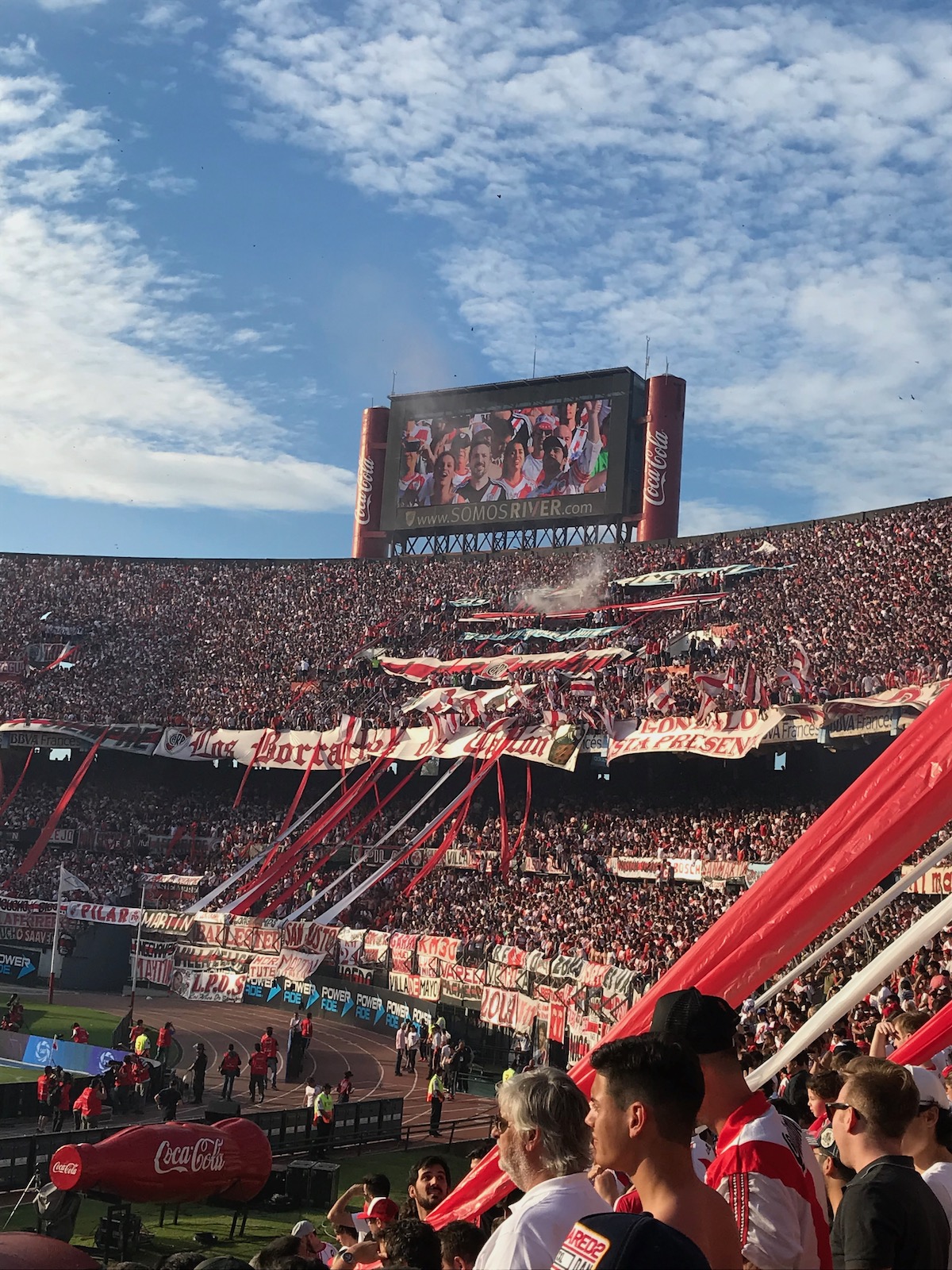 How To Buy Boca Juniors Tickets As A Tourist + Superclasico! | Estadio Monumental large screen Estadio Monumental large screen