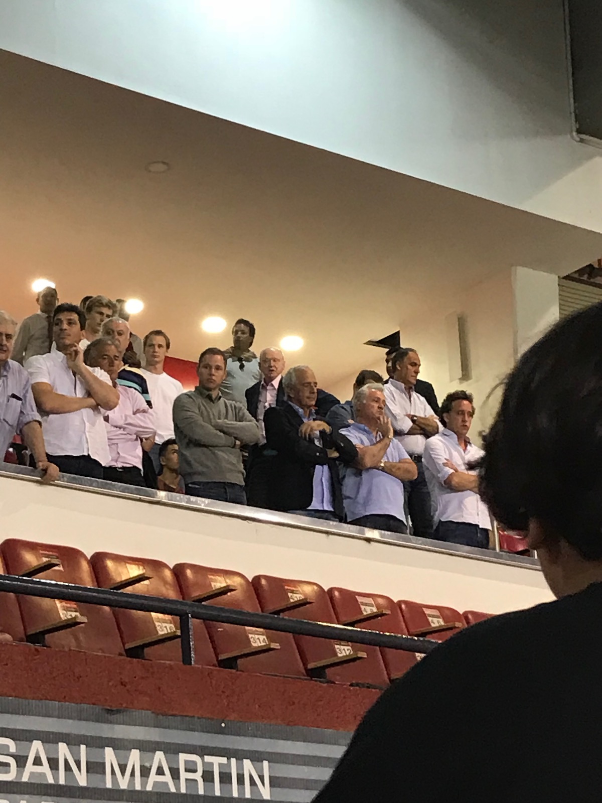How To Buy Boca Juniors Tickets As A Tourist + Superclasico! | River Plate president Rodolfo dOnofrio Disgruntled looking men in the football stand after a defeat in Argentina.