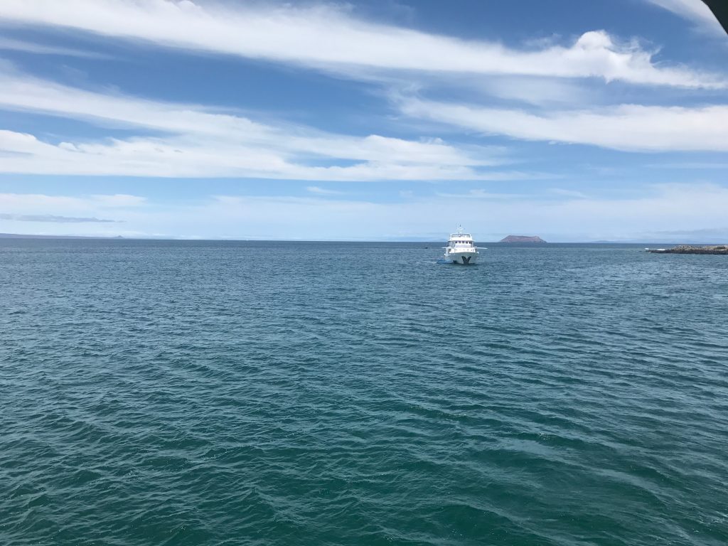 5 Days in The Galapagos Islands Itinerary (On a Cruise) | 5 days in the Galapagos A cruise ship floats on the water in the Galapagos Islands
