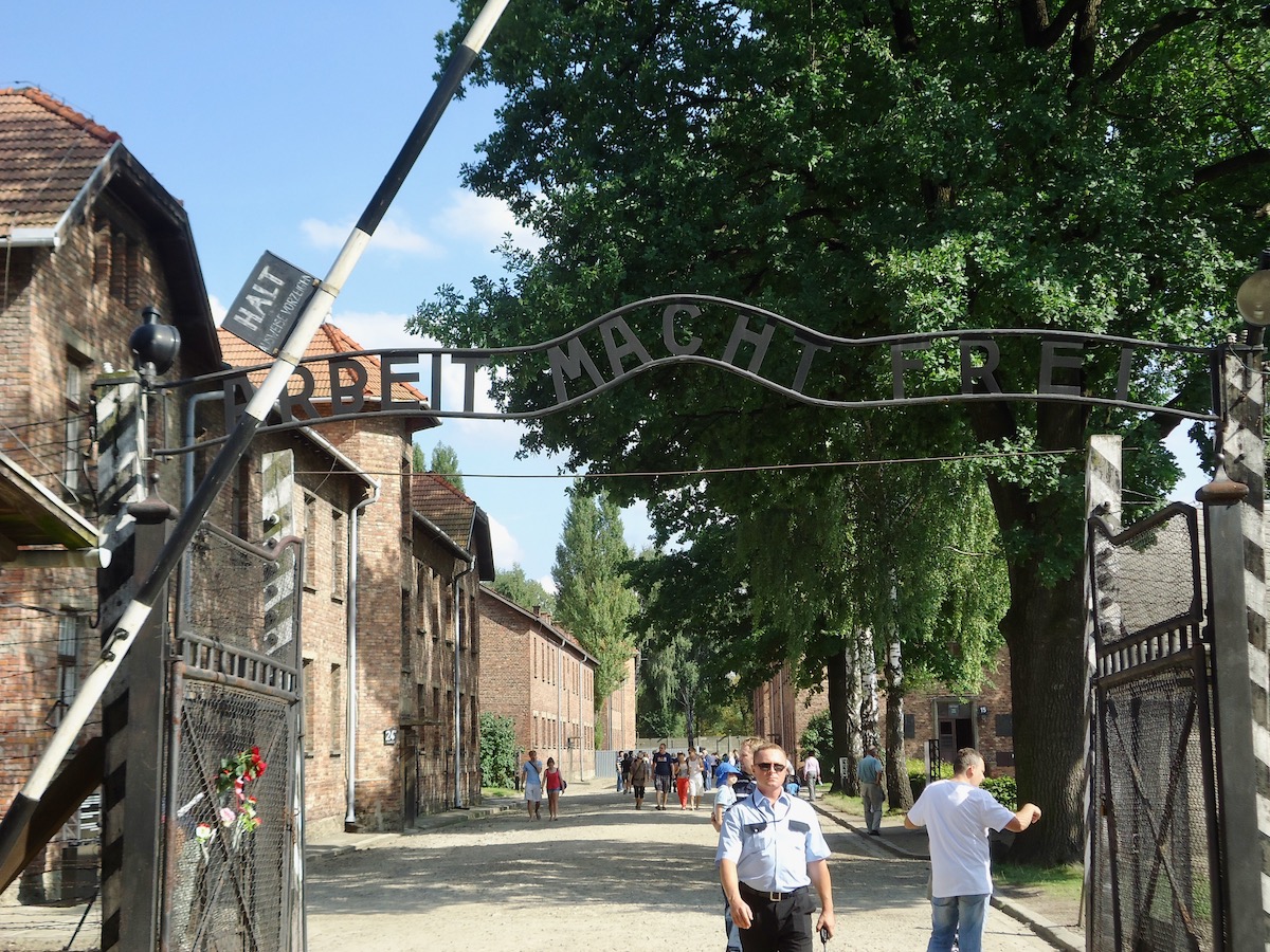 Visiting Auschwitz: All You Need To Know & What To Expect | Arbeit Macht Frei gates The famous "Arbeit Macht Frei" sign above the gates of Auschwitz.