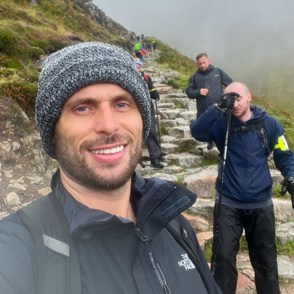 Hiking The UK National 3 Peaks in 24 Hours: An Honest Guide | Ben Nevis 1 Hikers looking tired on Ben Nevis, Scotland