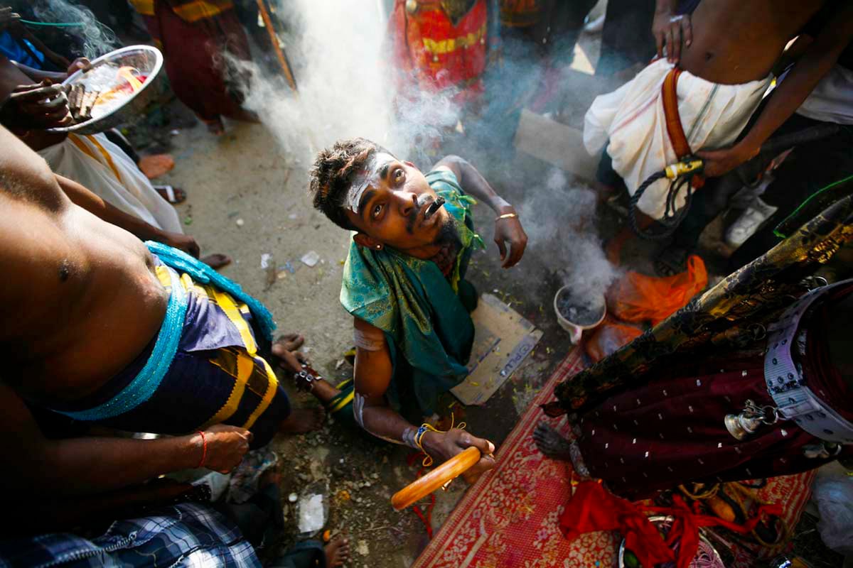 Thaipusam Festival at Batu Caves in Kuala Lumpur 2025 | Hindu Man Batu Caves Thaipusam Thaipusam Festival at Batu Caves in Kuala Lumpur 2025
