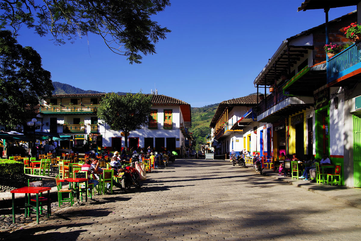 13 Brilliant Weekend & Day Trips From Medellin | Jardin Medellin day trip Traditional architecture in the picturesque town of Jardin, Antioquia, Colombia.