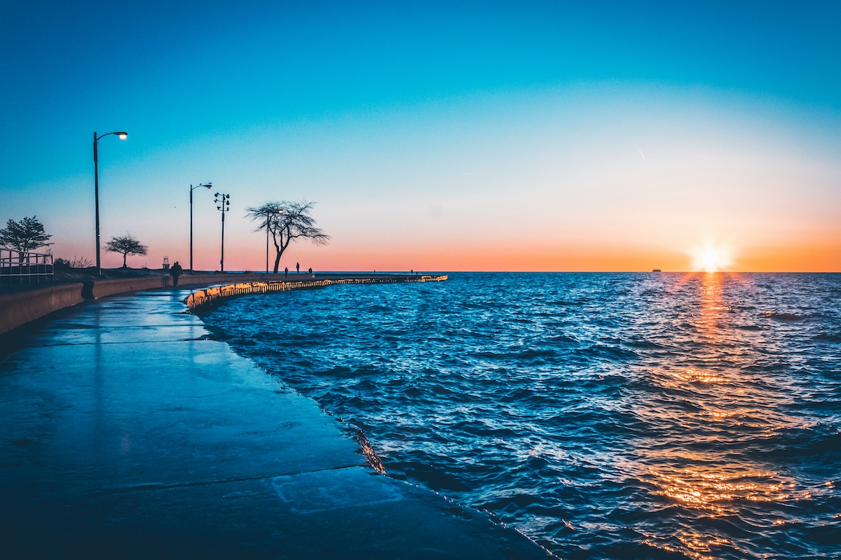 Lake Michigan in Chicago, USA