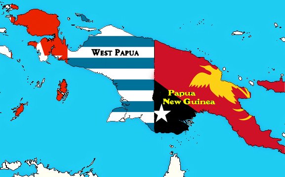 The Tribespeople of Papua New Guinea: A Detailed Guide | West Papua Papua New Guinea difference West Papua & Papua New Guinea Map with their respective flags