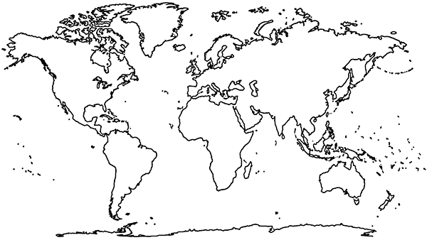 World map b