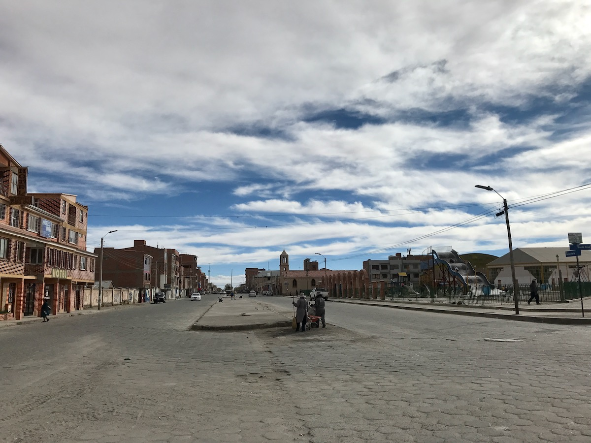 Visiting Salar de Uyuni in Bolivia: All You Need To Know | image 7 An empty town square during the day in Salar de Uyuni