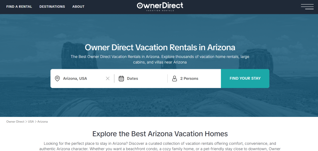 6 Trusted Vacation Rental Platforms in Arizona for Desert Retreats and Scenic Stays in 2026 | image 95 image 95