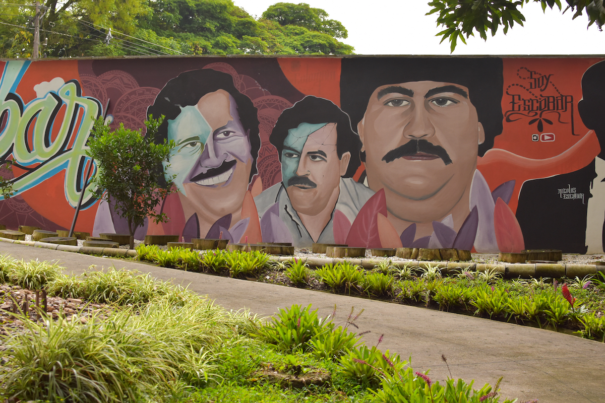 Expat's Guide To The Top Things To Do in Medellin, Colombia | pablo escobar museum A mural of warlord Pablo Escobar